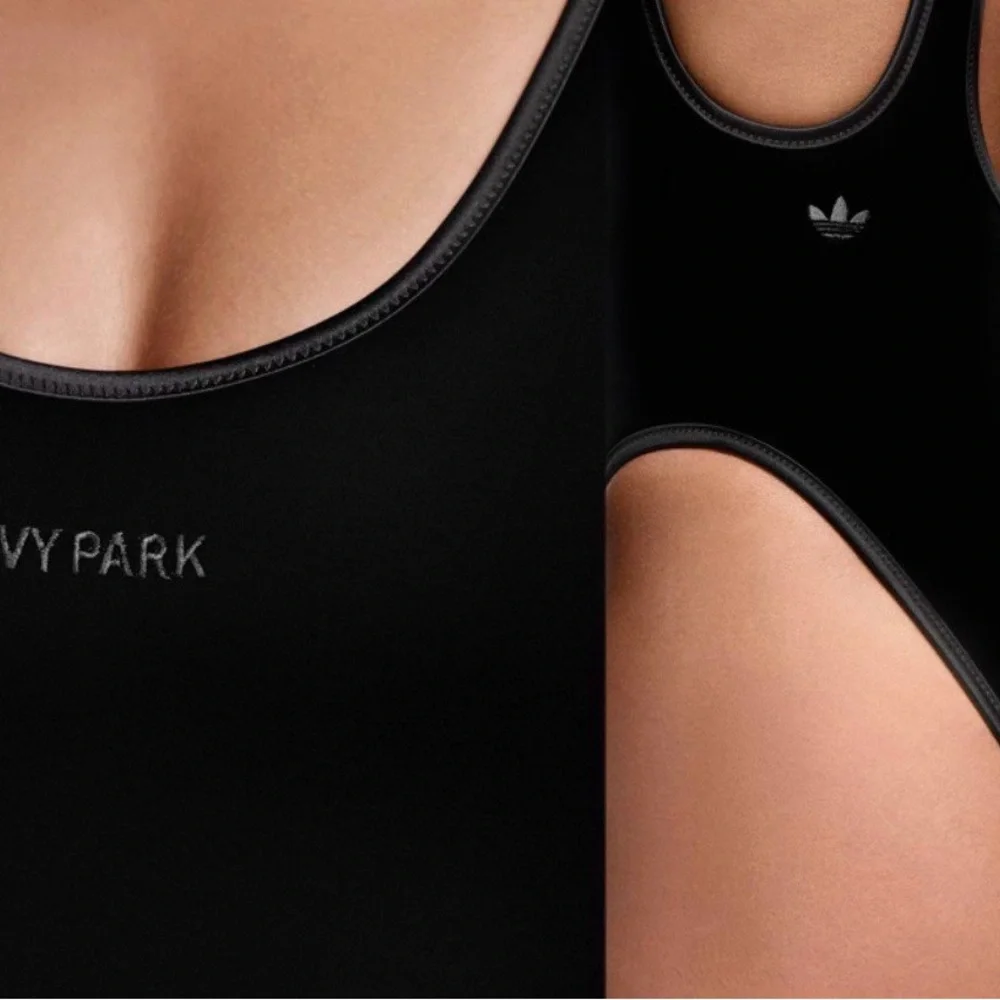 Adidas Ivy Park by Beyoncé Triple Black Velvet Body Suit - Picture 5 of 10
